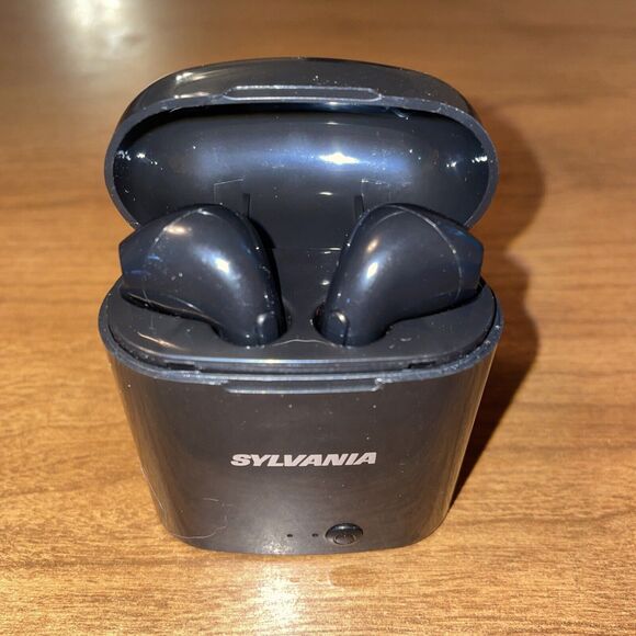 Sylvania Bluetooth Wireless Stereo in Ear Headphones Black - Picture 2 of 14